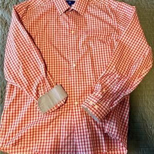 Egara Red Plaid Men's Button Down Shirt